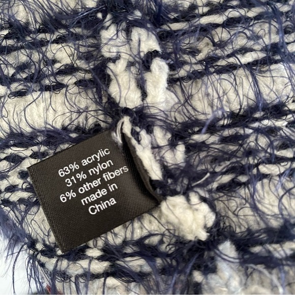 Lane Bryant Multicolor Fuzzy Open Front Cardigan Sweater Size 18/20 - Picture 4 of 5